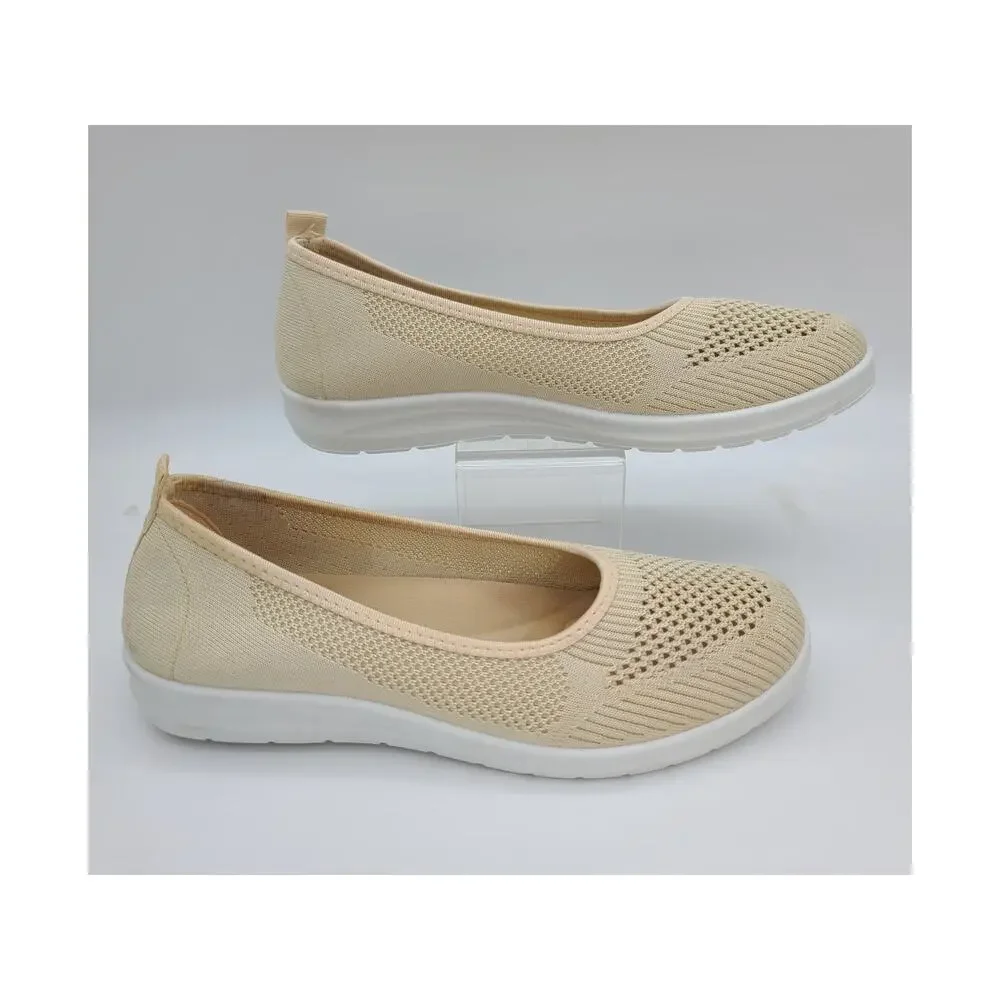 MUSSHOE Walking Shoes Women Size 10 Breathable Mesh Slip-On Sneakers Lightweight